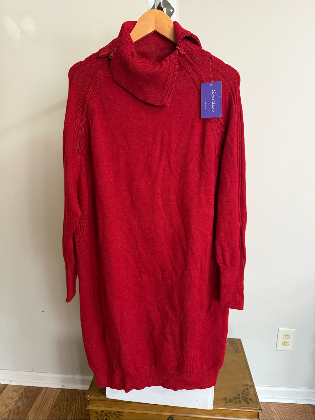 Nwt Seraphine Roll Neck Ribbed Sweater Dress